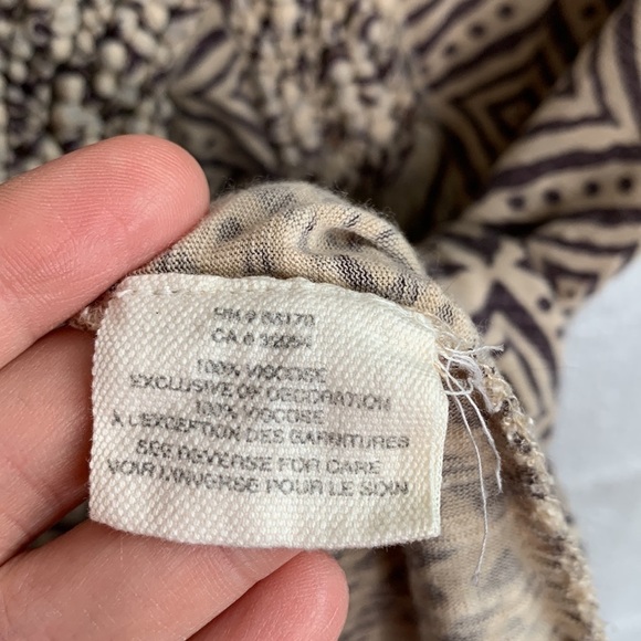 Anthropologie C. Keer Applique "Raw Elements Top" Blouse sz XS - Picture 8 of 8